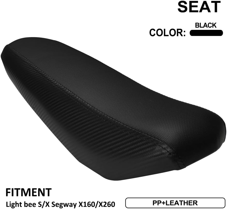 JFG RACING Sur Ron Seat Cushion Second Generation Sur-Ron Waterproof Seat Stylish Seat For Surron Light Bee S/X Segway X160/X260 Electric Dirt Bike Black