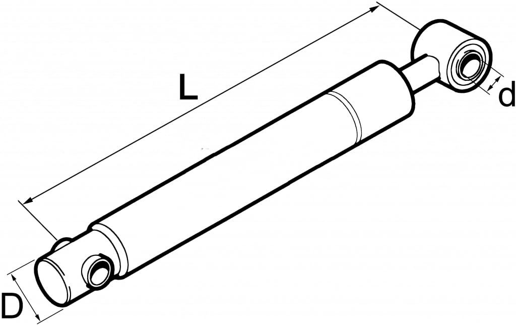 Ammortizzatore M97 12v compatibile con Cobo Lungh. max 205 mm