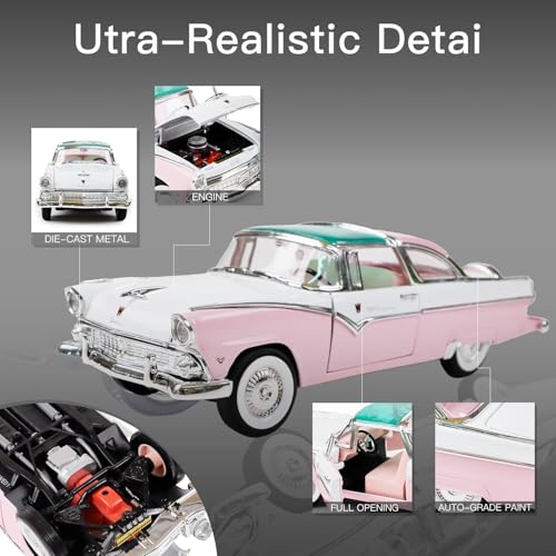 1955 Ford Crown Victoria Modelo a Escala 1:18 miniatura 4