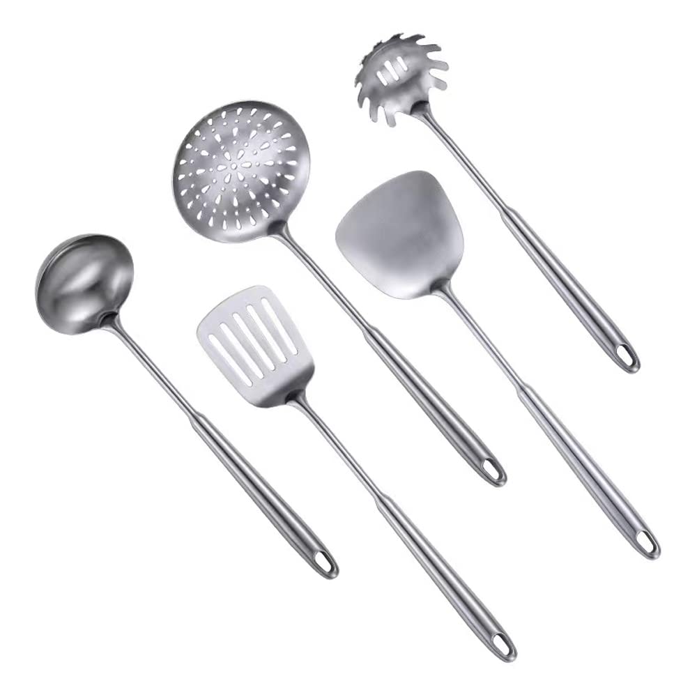 Spatule et louche ustensiles de cuisine en acier inoxydable 304 lot