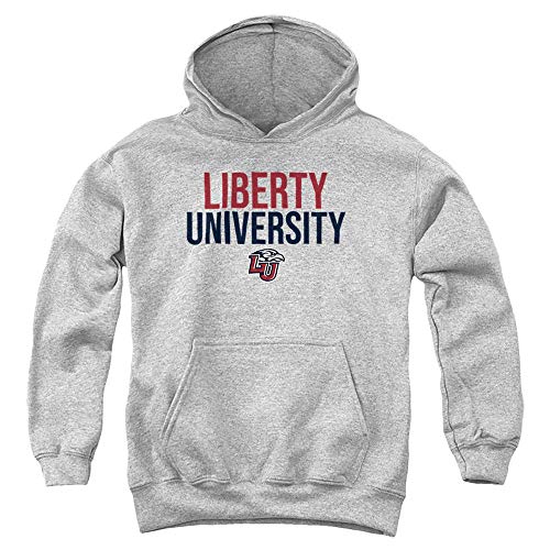 Liberty University Official Stacked Youth Kids Boy/Girls Pull-Over Hoodie Sweatshirt