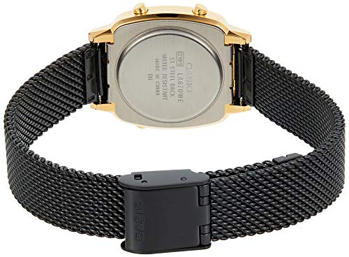 Casio digitaal kwartshorloge voor dames, met massief roestvrij stalen armband - Image 3