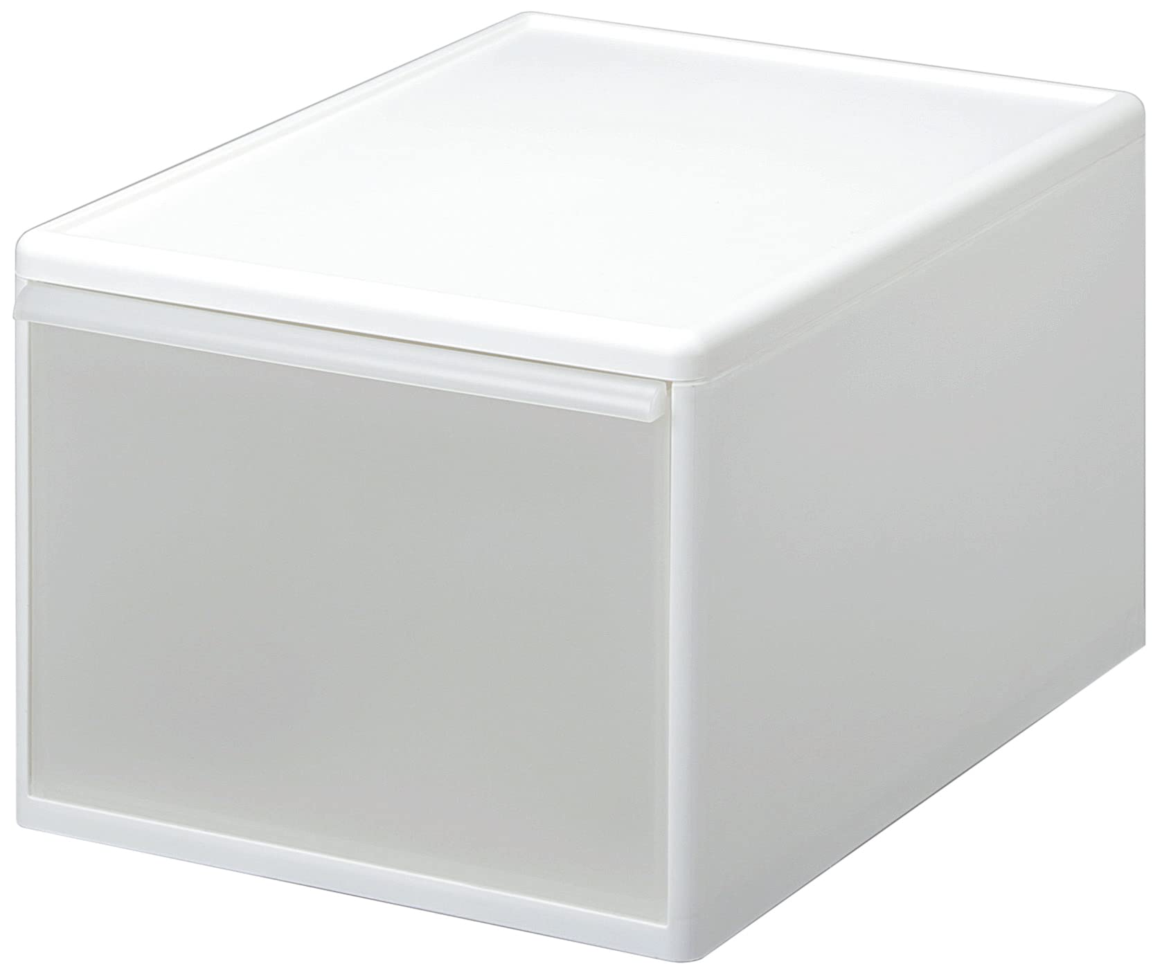 like-it MOS-06 Clothes Storage Drawer Case, Can be Combined with Storage Case, Wide L, White, Made in Japan, Depth 18.1 inches (46 cm), Perfect for Closet, Metal Rack