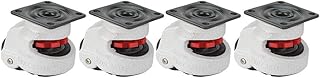 Leveling Swivel Caster, 4pcs 1.5 Retractable Leveling Caster, Swivel Leveling Machine Caster, 220lbs Capacity Industrial Machine Swivel Caster