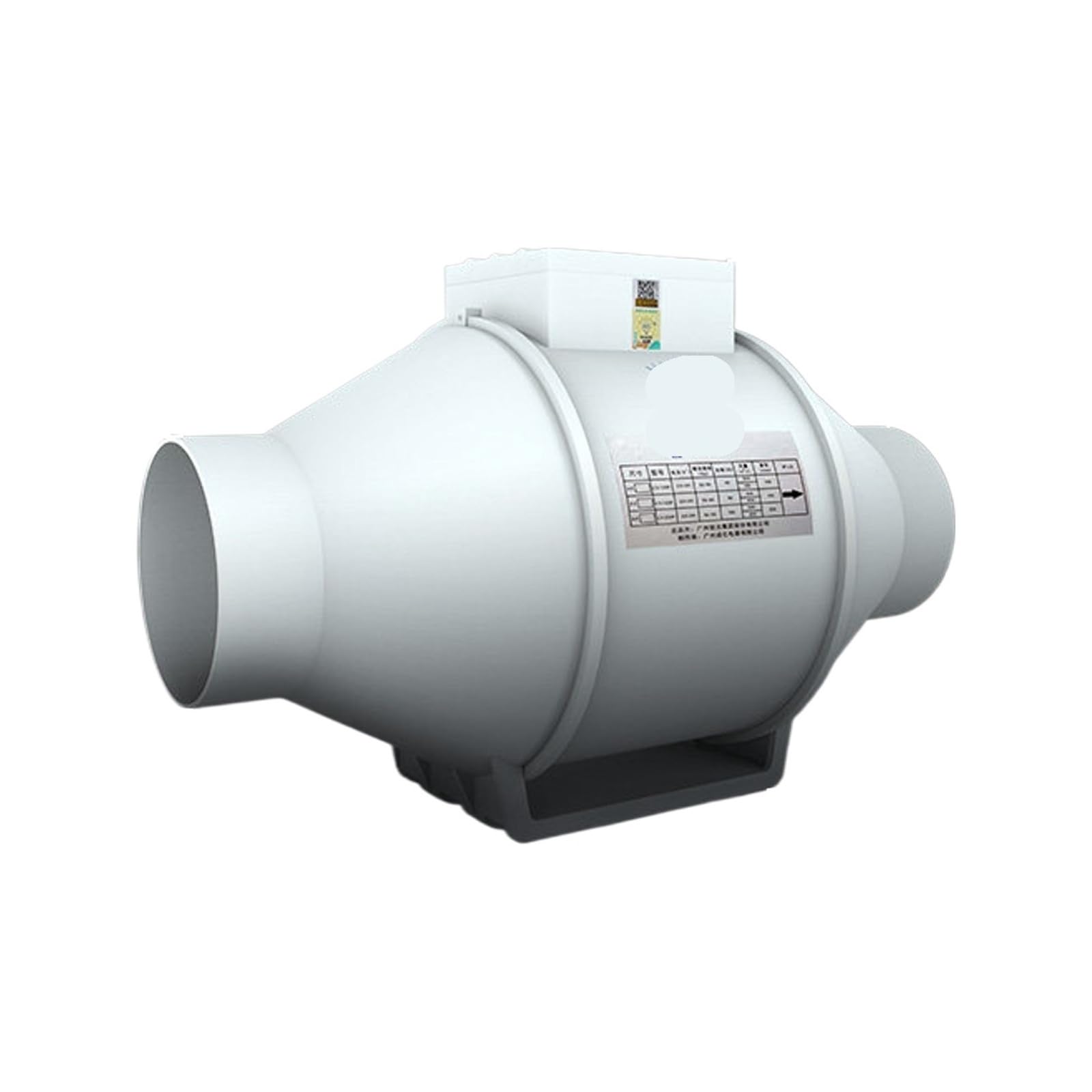 Ventilador extractor de conducto diagonal de 100-125mm con mando de pared de 4 pulgadas