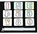 Weaver Leather Stamping Number Set, Siver, 3/4