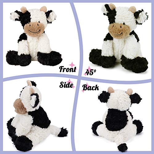 Hopearl Kuschelige Kuh Aus Weichem Plüsch - Niedliche Milchkuh Als Kuscheliges Geschenk Für Jungen, Mädchen & Kinder (22,9 cm)