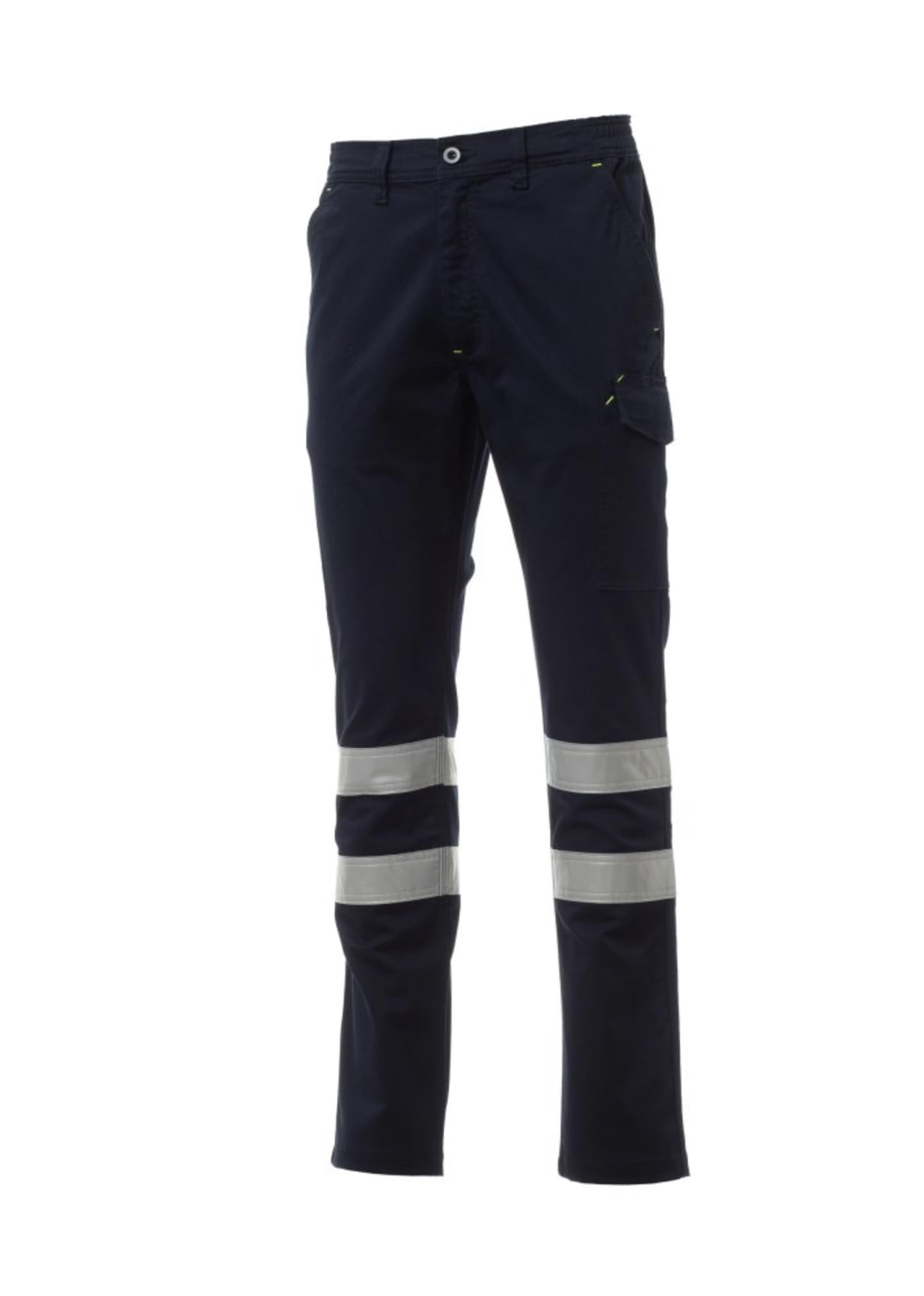 PAYPER Power Stretch Reflex Unisex Hose mit Reflexstreifen Marineblau Gr. L