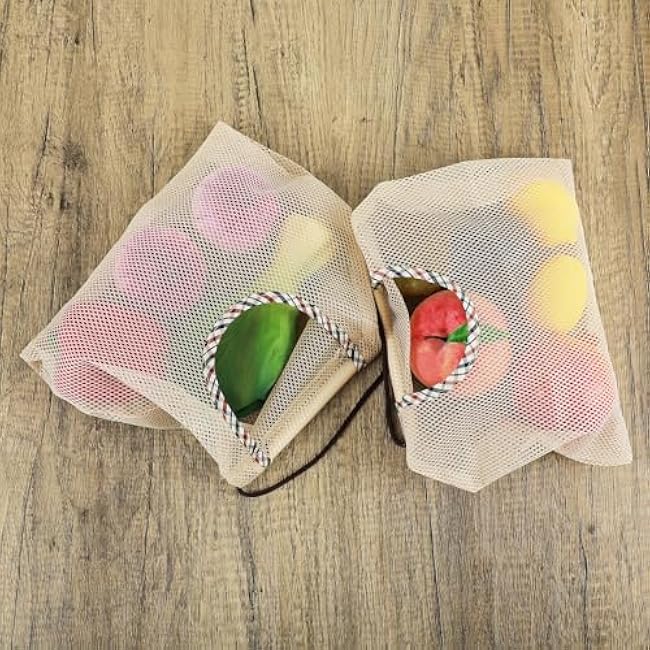 2 Pack Mesh Bags Hanging Storage