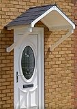 UK CANOPIES Apex Front Door Canopy, Porch Canopy, Rain Shelter For Door, Over Door Canopy - Easy-To-Install, No Maintenance, Depth72.5xW149xH97cm