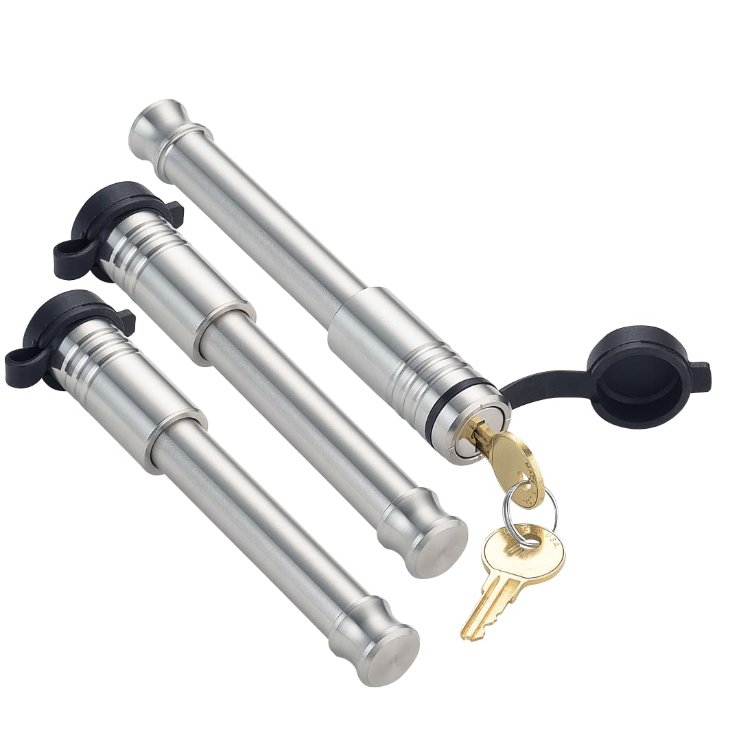61666 | 3 Pack Mixed 2.5, Keyed Alike, Gen-Y Hitch Locks & 2.5" Receiver Lock for Gen-Y 10K Mega Duty & Gen-Y 16K Mega Duty, American Made in USA, Best Truck Accessories, Heavy Duty Hitch Lock Pin