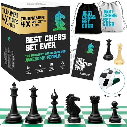 Best Chess Set Ever 4X Quadruple Weighted Tournament Chess Game (...