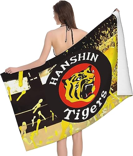 阪神タイガース バスタオル マイクロファイバー 高速吸水 速乾 耐久性 人気 安い ふわふわ 肌触り バスタオル 大判 瞬間吸水 抗菌防臭 ビッグ フェイスタオル 家庭用 業務用 40x70cm