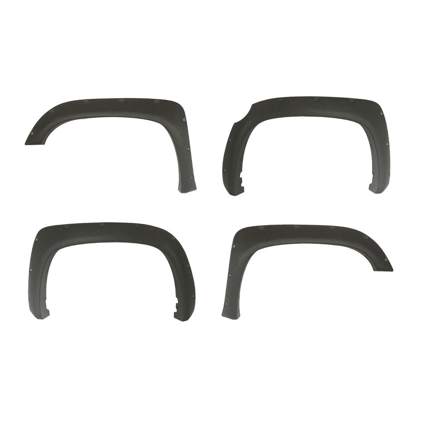 TIUBIDBA Pocket Bolt Style Wheel Protector Flare for Toyota for Tundra 2014-2021 Sand Blast Textured Front: 1.75