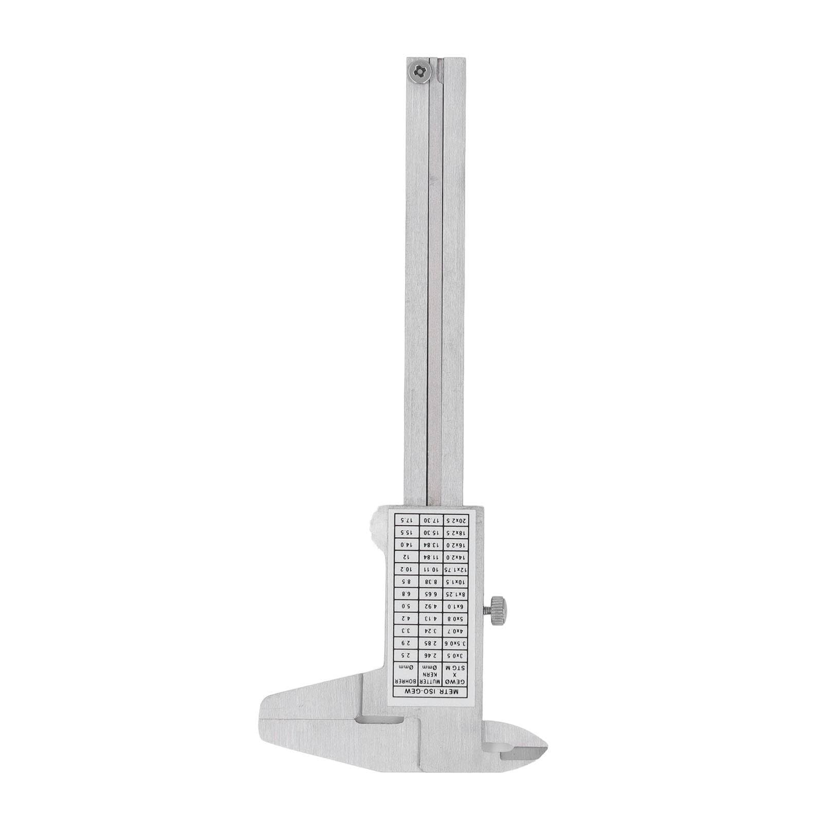 Fabater Pie de Rey de Precisión de Acero Inoxidable, Herramienta de Medición Portátil de 0 a 80 Mm para Objetos Pequeños, Pie de Rey Resistente Al óxido y la Erosión, Ideal para Procesamiento Mecánico