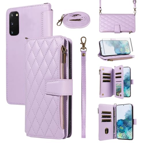 Accessoires cellulaires Samsung S20 5G coque fermeture éclair avec verre trempé