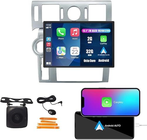 Miniatura 27 de Kunfine Coche CarPlay Android Navegación Automática Estéreo GPS Radio Reverse Cámara Pantalla 9 "IPS Pantalla Táctil Headunit Tablet Pad Media