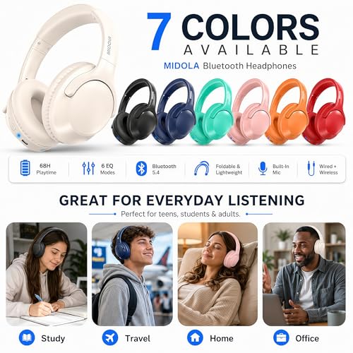 Bluetooth-Headphones-Over-Ear-Wireless-Headsets-68HStereo-Bass6EQMilk