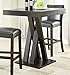COASTER Square Bar Height Table Cappuccino