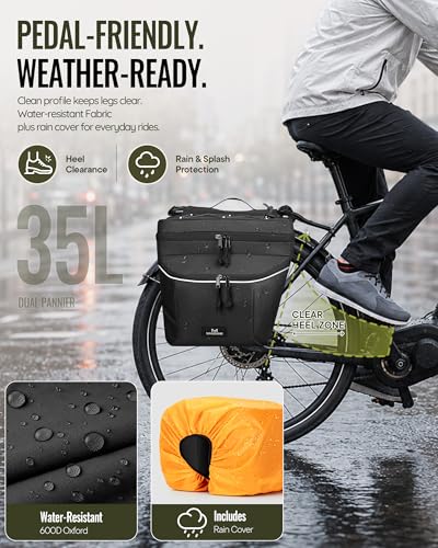 Marscamd Rear Rack Saddle Bag 35L