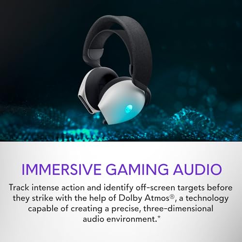 Alienware AW720H Dual Mode Wireless Gaming Headset, Dolby Atmos Space ...