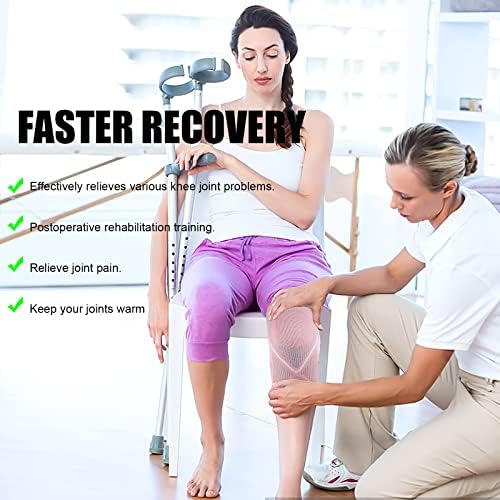 KGONE 2 Pack Knee Support Brace for Women, Compression Knee Sleeve for Arthritis, Joint Pain, Pain Relief, Meniscus Tear, Injury Recovery, Fitness, Running, Work Out, Gym, Hiking, Sports