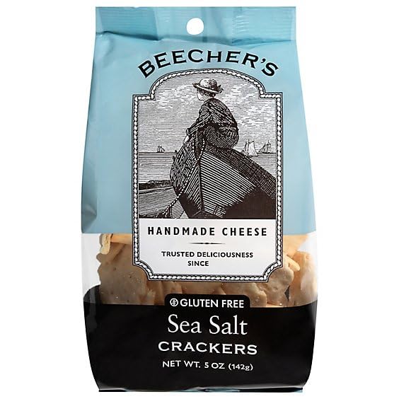 Beecher's Sea Salt Crackers 5 oz (Pack of 12)