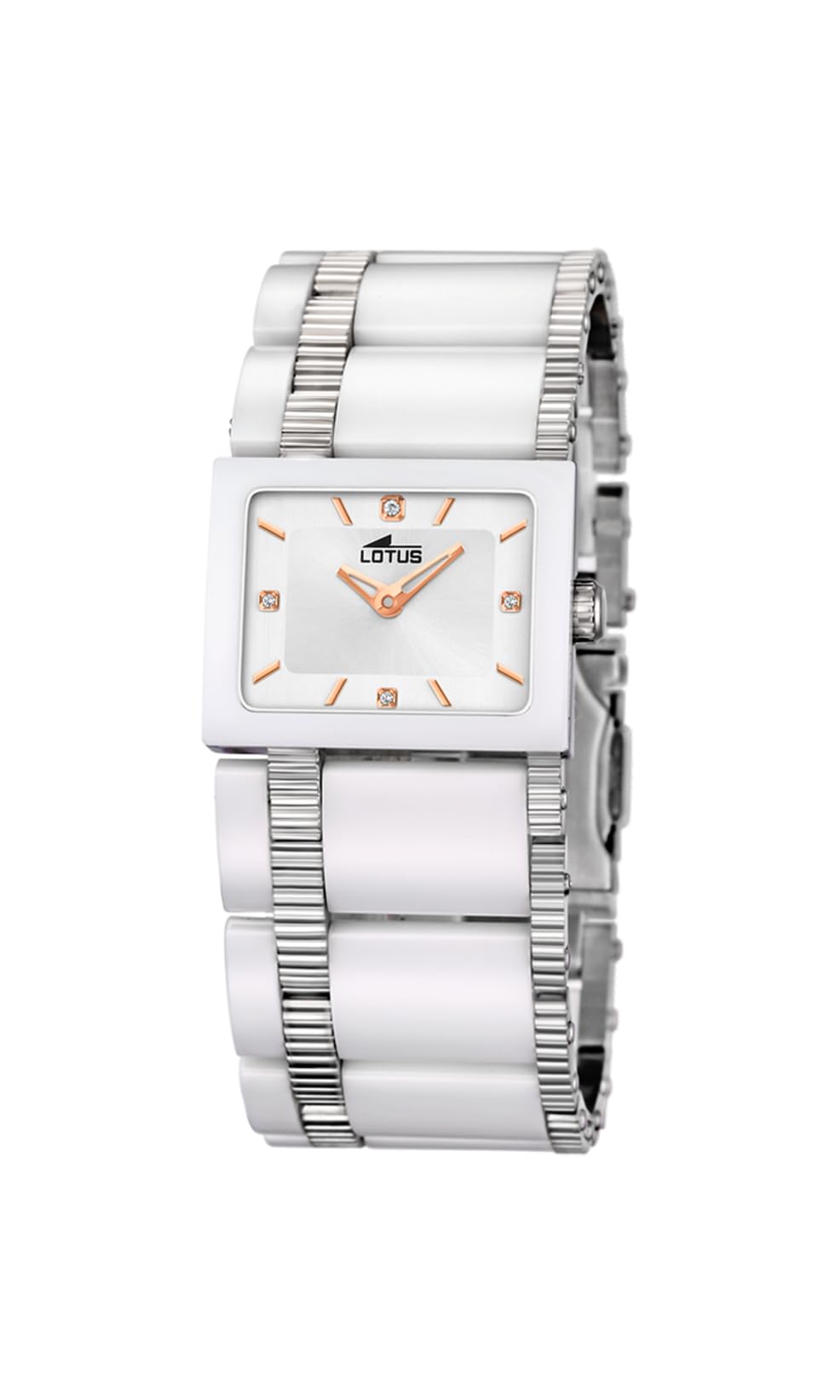 LOTUS Reloj Mujer Analógico de Acero Inoxidable 316l Plateado