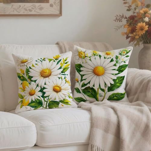 Housse coussin 65x65cm lin double face imperméable avec fermeture éclair invisible