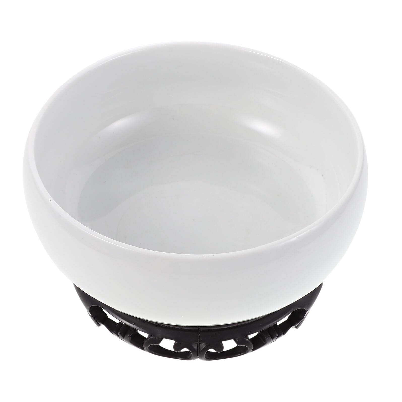 Pot de fleurs en céramique blanche 17 cm Anneome pour culture hydroponique et lotus