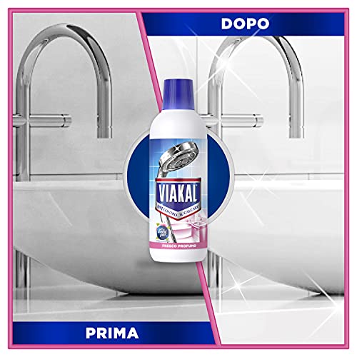 Viakal Anticalcare, Detersivo Liquido per Bagno 10 x 515 ml, Fresco Profumo Ambi Pur, Rimuove Sporco e Batteri, Azione Totale Sul Calcare, Adatto alle Superfici del Bagno, Maxi Formato