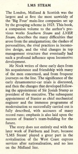 L.M.S. steam, 0715352407 Book Cover