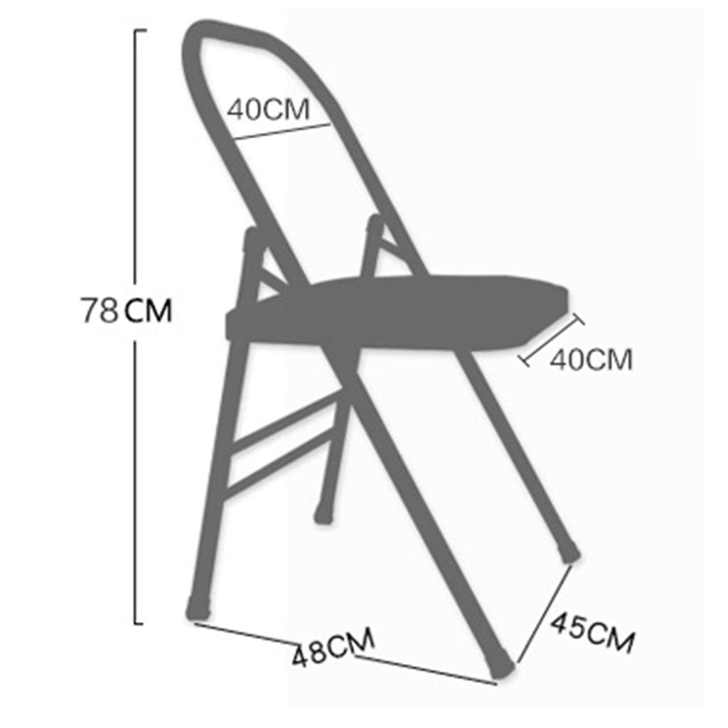 Sedia Yoga Pieghevole In Pelle PU - Senza Schienale, Design A Tre Travi, Portatile Per Adulti - Foto 7