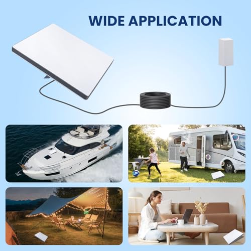 Cable Starlink Mini de 5m con conector impermeable CC gris para alimentación de repuesto 7