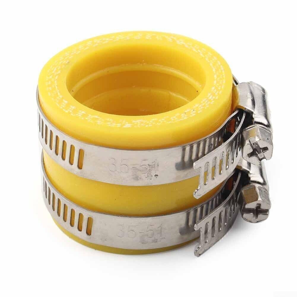 Colector de admisión de carburador a filtro de aire de 28 mm y 30 mm, adaptador de goma amarilla para PWK GZ OKO ZSDTRP, compatible con ATV Scooter Dirt para bicicleta