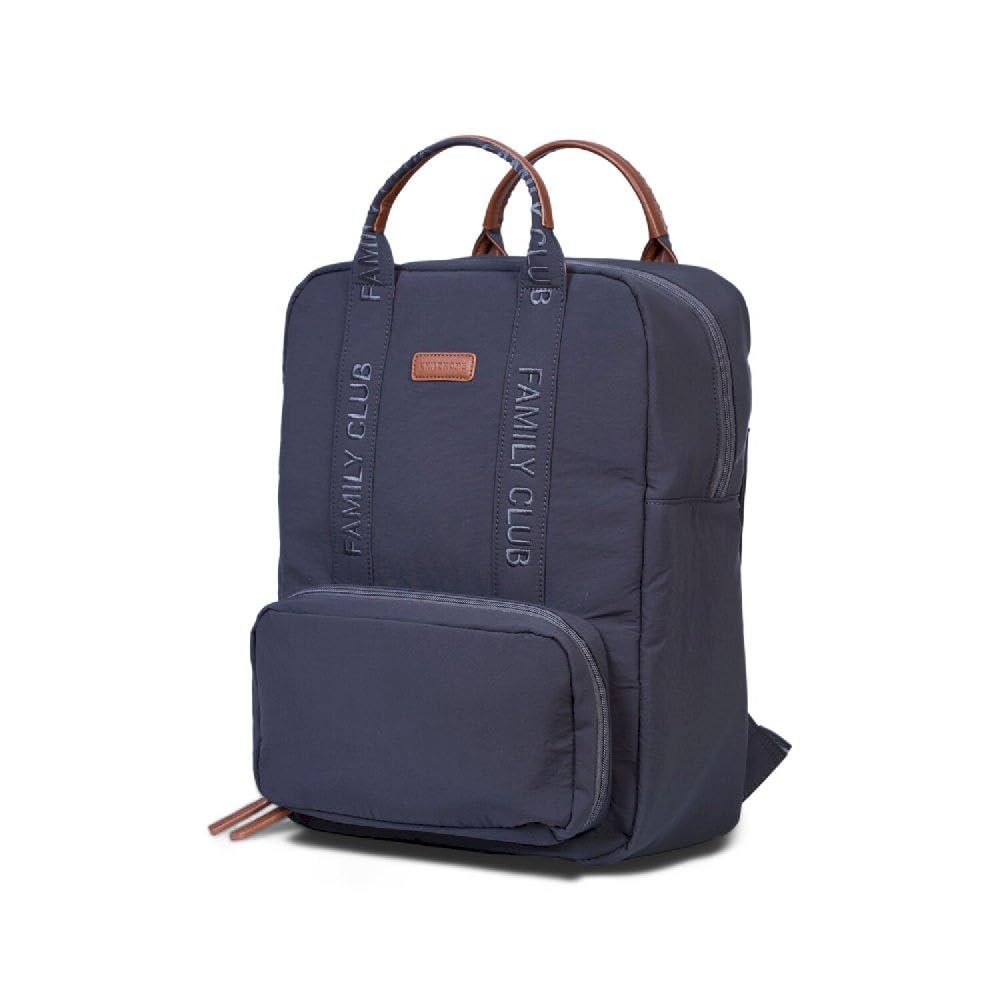 CHILDHOME, Plecak na pieluchy Family Bag, duża pojemność, wielofunkcyjny, mata do przewijania w zestawie, 11 przegródek, izolowane kieszenie, walizka na kółkach, wieszak na wózek, 20,5 l, szary