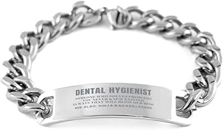 Christmas Gifts for Dental Hygienist Cuban Chain Bracelet Birthday Gifts For Men Women Coworker Holiday Present Gifts for Dental Hygienist someone who solves problems you never knew existed. Funny