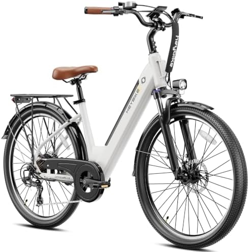Heybike Cityscape 2.0 Electric Bike for Adults with Peak 1200W Motor, 468Wh Removable Battery, 50Miles 26" Electric Commuter Bike, 7-Speed,UL Certified