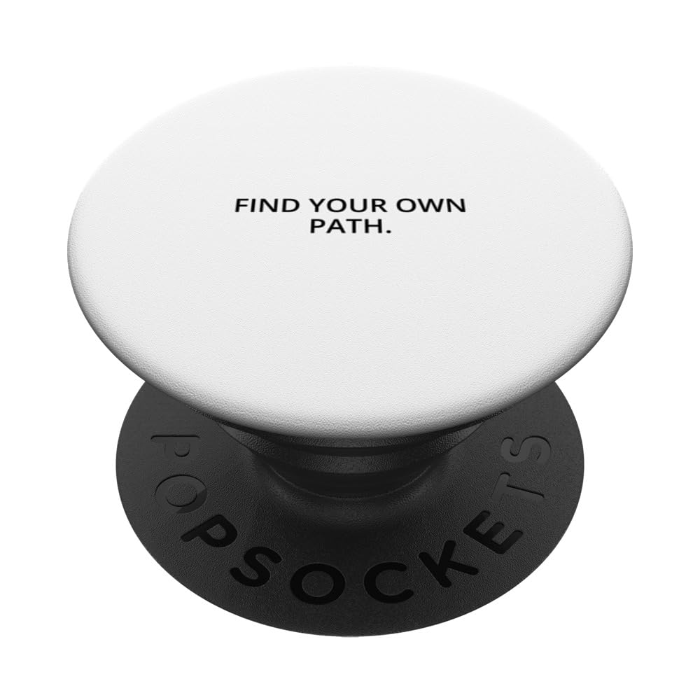 Find your own path. PopSockets Swappable PopGrip, Black