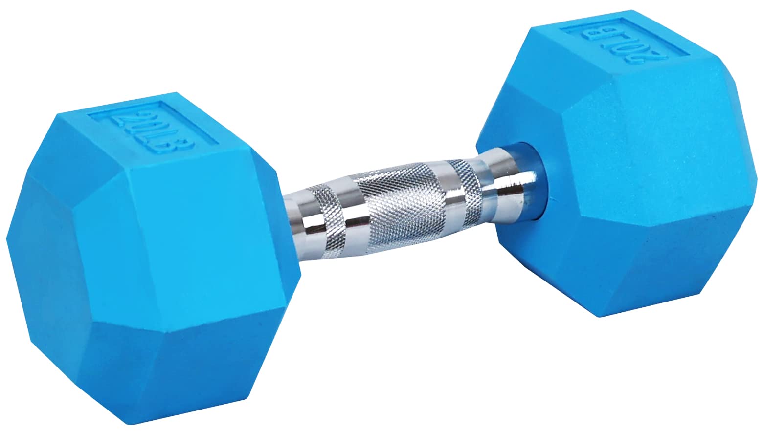 Signature Fitness Colored Rubber Encased Hex Dumbbell, Pairs or Sets, Multiple Packages