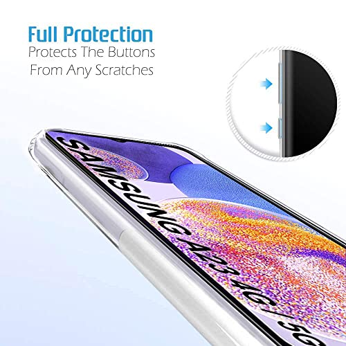 Image of TheGiftKart Back Cover Soft Case for Samsung Galaxy A23 4G /5G|Best Camera Protection|Inbuilt Dust Plugs & Anti-Slip Grip|Ultra Clear Slim Back Cover Case for Samsung Galaxy(TPU+Silicone|Transparent)