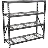 Ironton Industrial Steel Wire Shelving - 72in.W x 24in.D x 72in.H, 4 Shelves, 3750-Lb. Total...