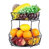 Photo Gallery junyfff alzatina porta frutta, fruttiera in metallo, rimovibile carrello portafrutta, porta frutta a 2 strati, pane e ortaggi, porta banana/porta spezie, mantiene fresche frutta e verdura Photo Gallery junyfff alzatina porta frutta, fruttiera in metallo, rimovibile carrello portafrutta, porta frutta a 2 strati, pane e ortaggi, porta banana/porta spezie, mantiene fresche frutta e verdura