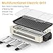 Electric Indoor Grill 1500W, YOHAWJAN 2 in 1 Smokeless Indoor Grills with Non-stick Removable Grill & Griddle Plate, Temperature Control, Portable Korean BBQ Grill with 3 Raclette Cheese Pans