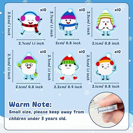 A1DIEE 60Pcs Mini Erasers Bulk, Marshmallow Pencil Erasers for Students Classroom Rewards School Supplies Stationery Set - Image 2
