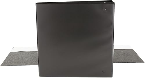 Miniatura 9 de Universal Carpeta inclinada con anillas en D, 3 anillas, capacidad de 2 pulgadas, 11 x 8.5 pulgadas, color negro