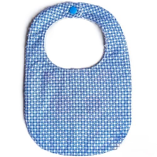 Bavaglino Bambina Bambino con Coniglietto Appliquè Doppia Consistenza Spugna Cotone Misura 18x26 cm Circonferenza Collo 30 cm