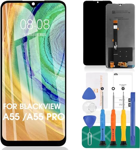 Bloc écran LCD Blackview A55 tactile numériseur de remplacement couleur noir