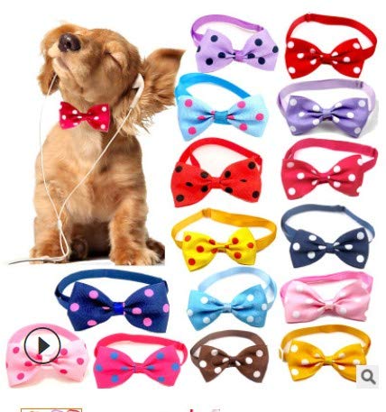 Mousyee Pajarita para Gato, 8 Piezas Pajarita para Perro Pajarita con Puntos de Colores para Mascotas Pajarita para Gatos Pajaritas Ajustables de 20 a 36 cm para Mascotas Pequeñas y Medianas Cover