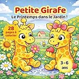  Livre de coloriages du printemps: Petite Girafe